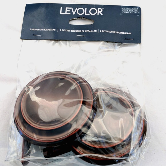 Levolor Other - Levolor Medallion Drapery Holdbacks Oil Rub Bronze
